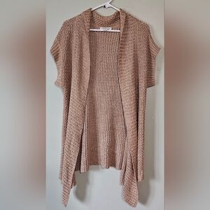 🩵💛Coldwater Creek Woman's Short Sleeve Cardigan Size M (10/12)💜💚